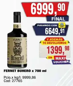 Maxiconsumo Fernet buhero oferta