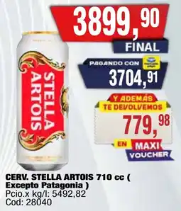 Maxiconsumo Stella artois oferta