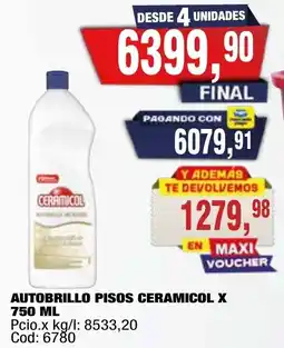 Maxiconsumo Ceramicol autobrillo pisos oferta