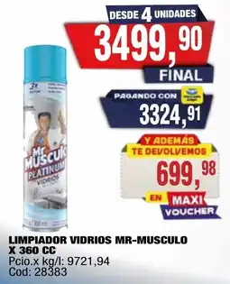 Maxiconsumo Mr Musculo limpiador vidrios oferta