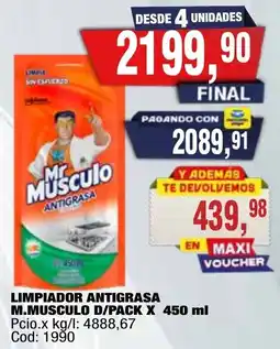 Maxiconsumo Mr Musculo limpiador antigrasa oferta