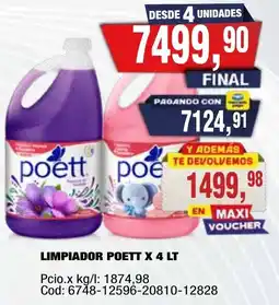 Maxiconsumo Poett limpiador oferta