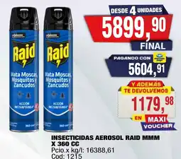 Maxiconsumo Raid insecticidas aerosol raid mmm oferta