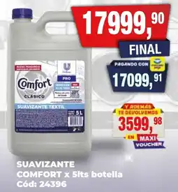 Maxiconsumo Comfort suavizante textil oferta