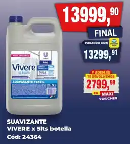Maxiconsumo Vivere suavizante textil oferta