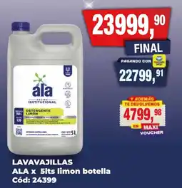Maxiconsumo Ala lavavajillas limon oferta