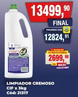 Maxiconsumo Cif limpiador en crema oferta