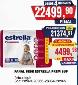 Maxiconsumo Estrella pañal bebe premium superpack oferta