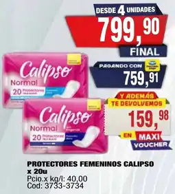 Maxiconsumo Calipso protectores femeninos oferta