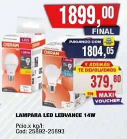 Maxiconsumo Osram lampara led ledvance 14w oferta