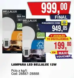 Maxiconsumo Bellalux lampara led bellalux 12w oferta
