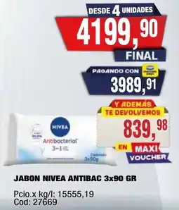 Maxiconsumo Nivea jabon antibac oferta