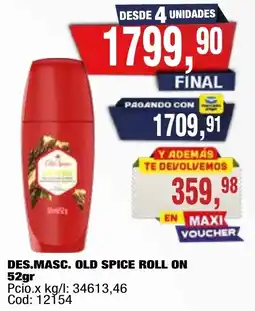 Maxiconsumo Old Spice des. masc. roll on oferta