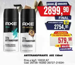 Maxiconsumo Axe antitranspirante oferta