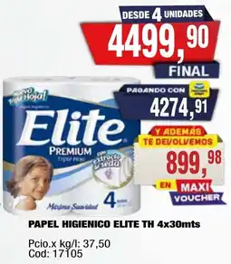 Maxiconsumo Elite papel higienico premium oferta