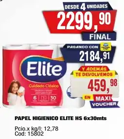 Maxiconsumo Elite papel higienico elite hs oferta