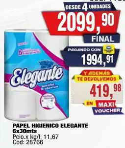 Maxiconsumo Elegante papel higienico oferta