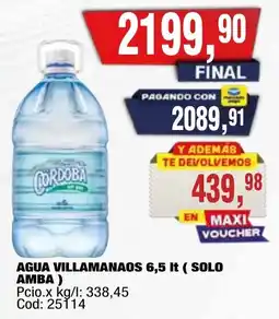 Maxiconsumo Cordoba agua villamanaos oferta
