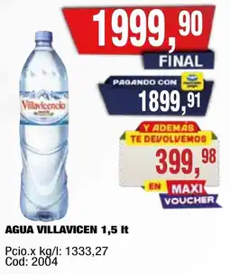 Maxiconsumo Villavicencio agua oferta