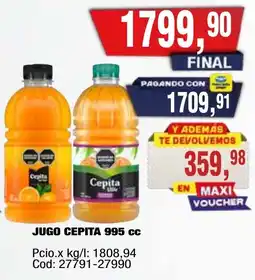 Maxiconsumo Cepita jugo oferta
