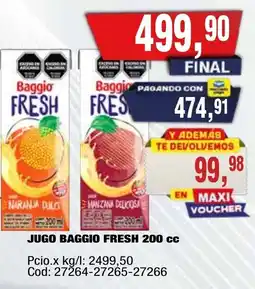 Maxiconsumo Baggio jugo fresh oferta