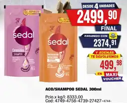 Maxiconsumo Sedal aco/shampoo oferta