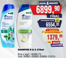 Maxiconsumo Head & shoulders shampoo oferta