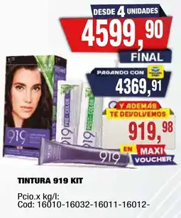 Maxiconsumo Tintura 919 kit oferta