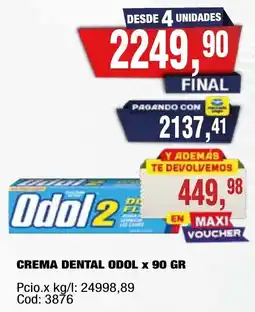 Maxiconsumo Odol crema dental oferta