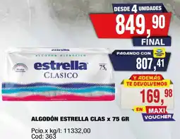 Maxiconsumo Estrella algodón hidrofílico clasico oferta