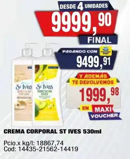 Maxiconsumo St Ives crema corporal oferta
