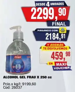 Maxiconsumo Frau alcohol gel oferta