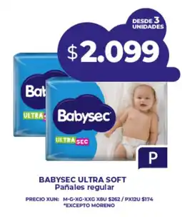 Supermayorista Vital Babysec pañales regular oferta