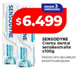 Supermayorista Vital Sensodyne crema dental sens&esmalte oferta