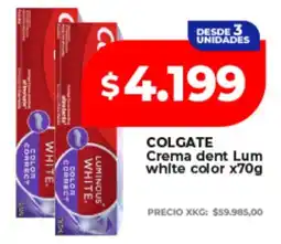 Supermayorista Vital Colgate crema dent lum white color oferta