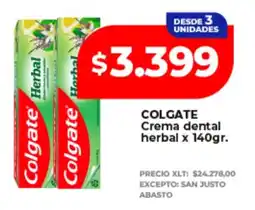 Supermayorista Vital Colgate crema dental herbal oferta