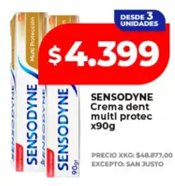 Supermayorista Vital Sensodyne crema dent multi protec oferta