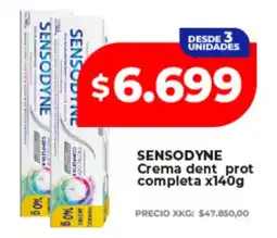 Supermayorista Vital Sensodyne crema dent prot completa oferta