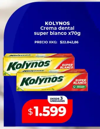 Supermayorista Vital Kolynos crema dental super blanco oferta