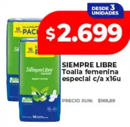 Supermayorista Vital Siempre libre toalla femenina especial oferta