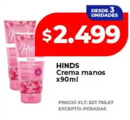 Supermayorista Vital Hinds crema manos oferta