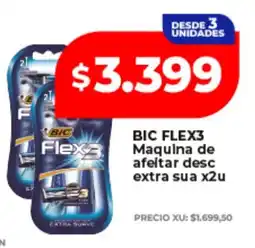 Supermayorista Vital Bic flex3 maquina de afeltar desc oferta