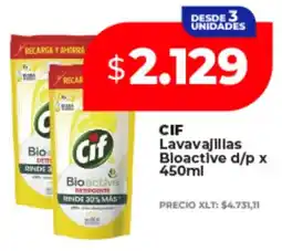 Supermayorista Vital Cif lavavajillas bioactive d/p oferta