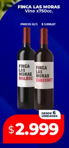 Supermayorista Vital Finca las moras vino oferta