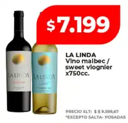 Supermayorista Vital La linda vino malbec / sweet viognier oferta