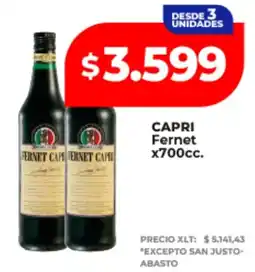 Supermayorista Vital Capri fernet oferta