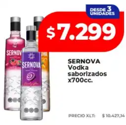 Supermayorista Vital Sernova vodka saborizados oferta