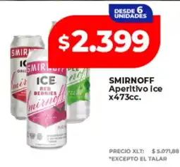 Supermayorista Vital Smirnoff aperitivo ice oferta