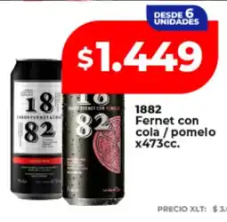 Supermayorista Vital 1882 fernet con cola / pomelo oferta