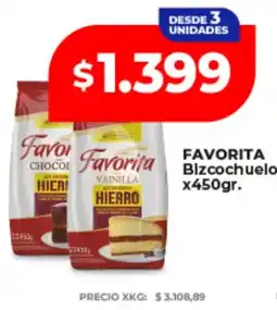 Supermayorista Vital Favorita bizcochuelo oferta